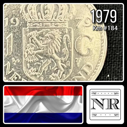 Holanda - 1 Gulden - Año 1979 - Km #184 A - Juliana