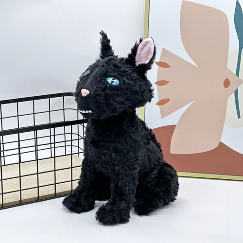 30cm Coraline Cat Plush Toys Cartoon Black Cat Animal Doll
