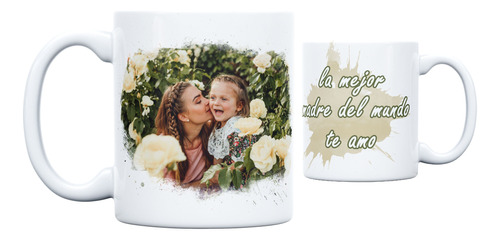 Pocillo Personalizados Con Fotografías Y Frase Mug Taza 11oz