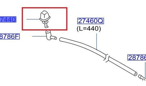 Boquilla De Limpiador  Nissan Urvan 01-12