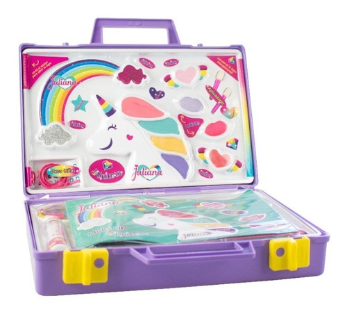 Imagen 3 de 5 de Valija Juliana Make Up Unicorn Maquillaje Grande Unicornio