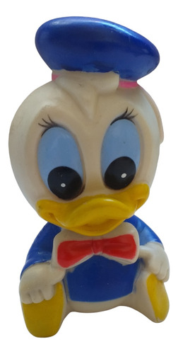 Pato Donald Baby De Goma 11x7cm Precioso