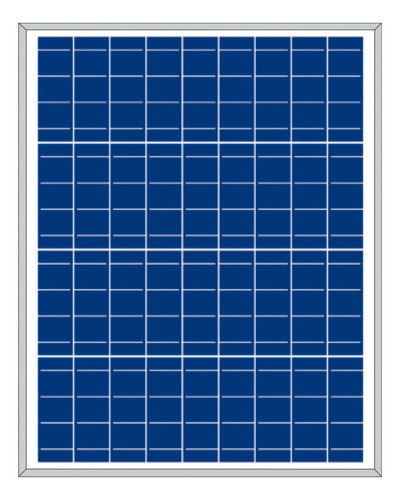 Panel Solar Plm-050-p-36 50w Paneles Solares Fema