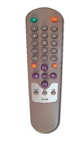 Control Remoto Tv Para Ranser Durabrand Crown Y Mas Tv-186