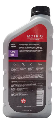 Óleo Sintético 5w30 Motrio Ultra Acea C4 Linha Diesel