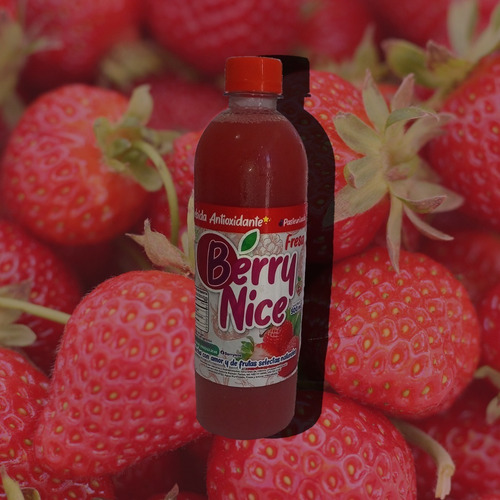 Caja De 30 Bebidas Berry Nice Sabor Fresa