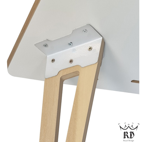 Imagen 5 de 5 de Escritorio Nórdico Rd Royal Design Estilo Escandinavo De Madera Mesa Pc Oficina Blanco