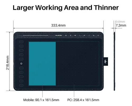 Huion Hs611 Tableta De Dibujo Gráfico Android Soportado P...