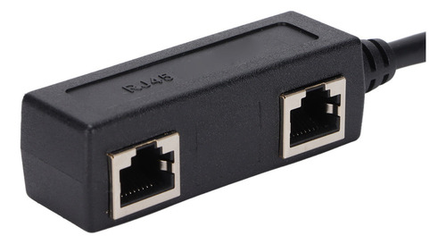 Nuevo Adaptador Divisor Rj45 Ethernet De 1 Puerto Macho A 2
