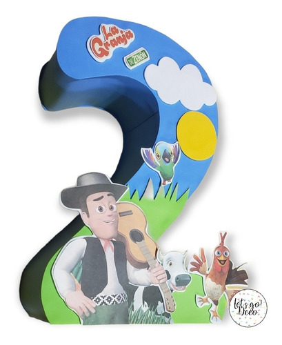 Letras 3d O Número 3d La Granja De Zenón