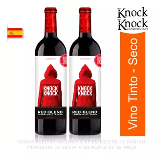 Vino Tinto Knock Knock Red Blend 750ml (x2)