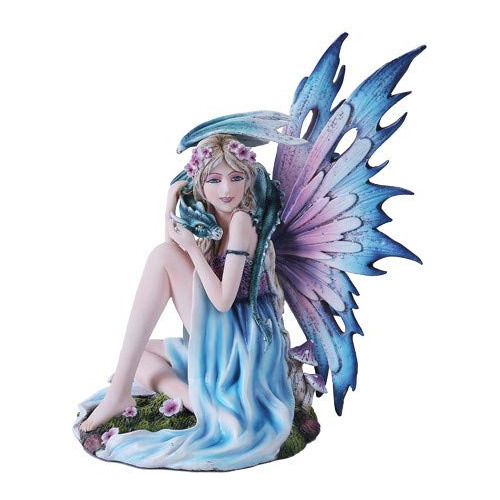 Pacific Giftware Figura De Estatua Mistica De Hada Y Dragon