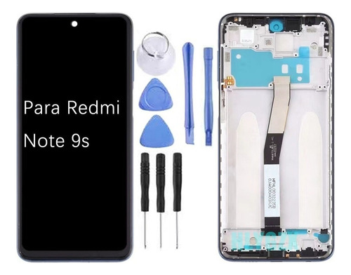 For Redmi Note 9s Pantalla Táctil Lcd Con Marco M2003j6a1g N