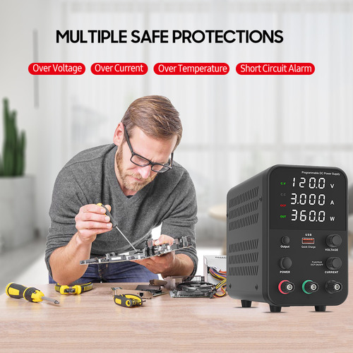 Fonte De Alimentação De Bancada Variável De 120v 3a Com Usb