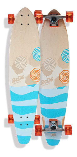 Redo Skateboard 34.5  X 8  Longboard San Diego Umbrella...