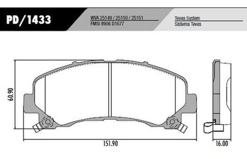 Pastillas De Freno Delanteras Chevrolet Dmax 2009-2020