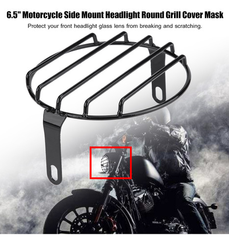 Cubierta De Parrilla Redonda Para Faros Delanteros De Motoci