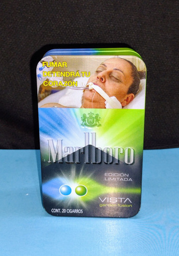 Cigarrera Metalica'' Malboro Vista 'coleccionable.