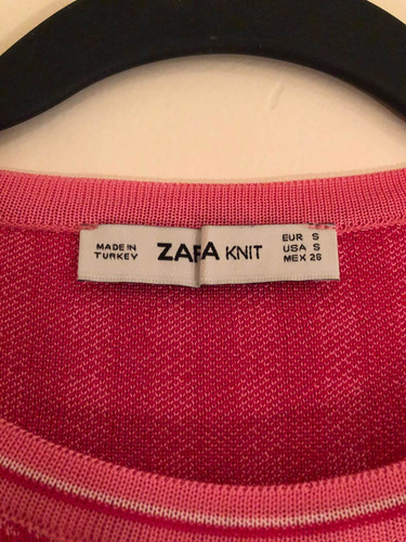 Remera Tejida Marca Zara Talle Small