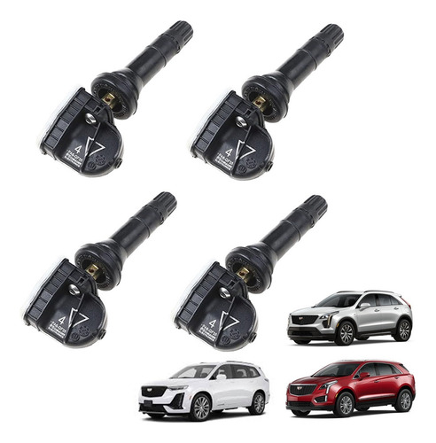 4sensor Presion Llanta Tpms 433mhz For Cadillac Xt4 Xt5 Xt6
