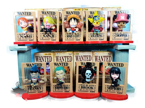 One Piece Set 9 En Caja Wanted Recompensas (animekawaii)