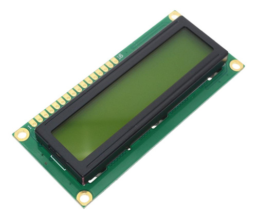 Elegante Módulo De Pantalla Lcd De 16x2 Con Amarillo Verde