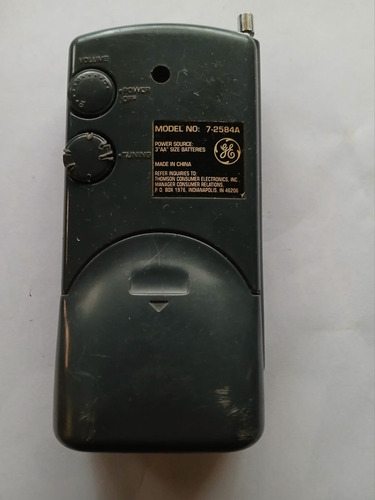 Radio Am/fm General Electric 7-2584a Gris Oscuro (Usado)