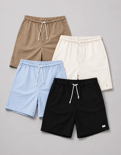 Kit 4 Short Linho Mauricinho Masculino Bermuda Esporte Fino