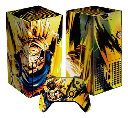 Skin Para Xbox Series X Goku Saiyan 