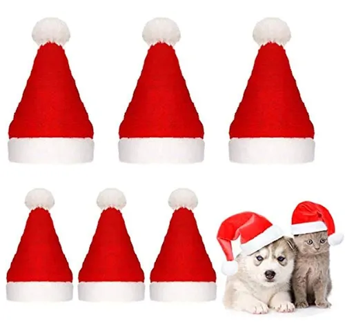 comprar Beiabang 10 Pcs Perro Gato Mascota Sombrero De Santa Navidad