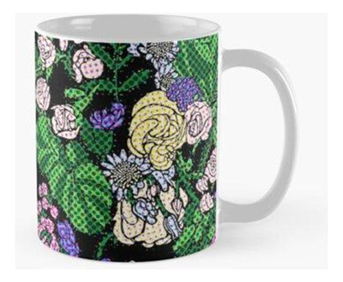 Taza Arreglo Floral En Comic Calidad Premium