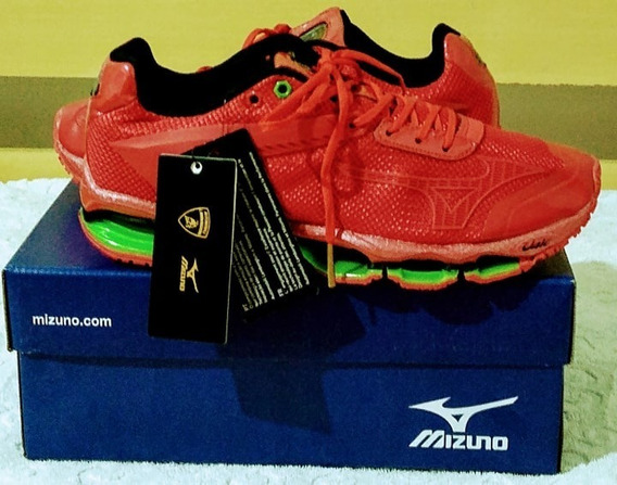 tenis mizuno lamborghini vermelho