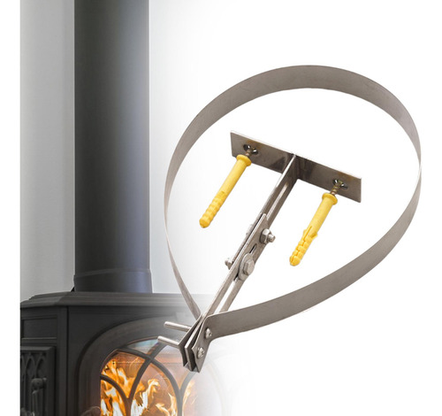 Soporte Para Tubo De Chimenea Accesorios Para Soporte Plata