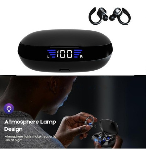I Fones De Ouvido Bluetooth Hi-fi Sports Ear Hook