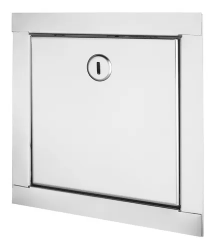 Tapa Puerta Llave De Paso Canilla Servicio 20x20 Acero Inox