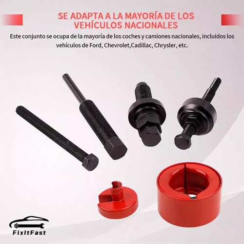 Juego Pack De Extractores De Polea De Bomba De Dirección Asistida Fixitfast LUXU01