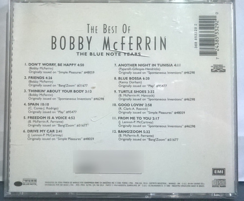 The Best Of Bobby Mcferrin - Cd (Usado)