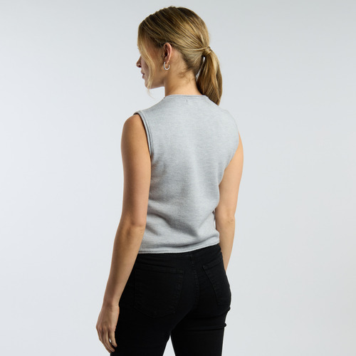 Chaleco Mujer Kevingston Carol Viscosa Gris