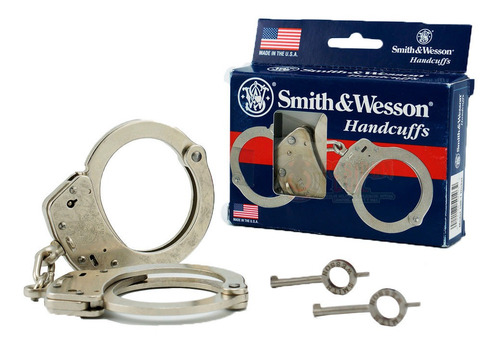Imagen 2 de 9 de Esposas Policía Smith & Wesson Mod. 100 Gratis Par Llave