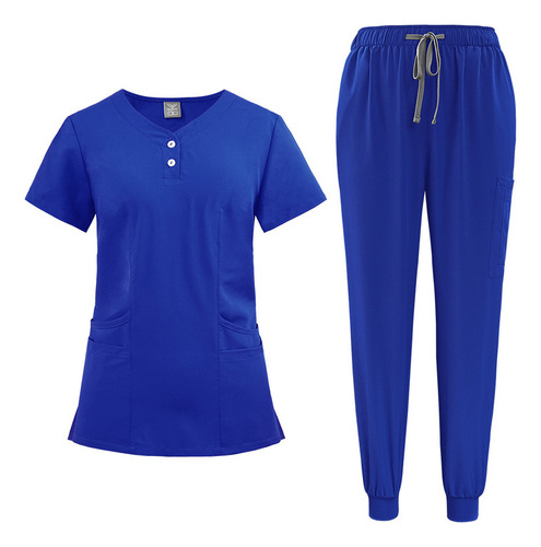 Conjuntos De Ropa De Trabajo Con Uniforme Médico Para Mujer