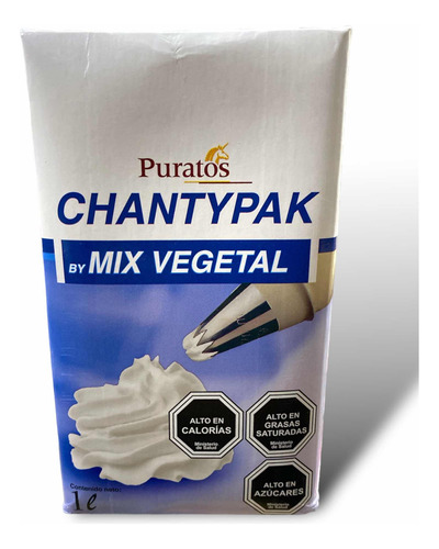 Crema Chantypack Mix Vegetal Puratos.  1 Litro