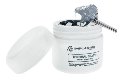 Imagem 2 de 7 de Pasta Térmica Implastec Thermal Silver 50g