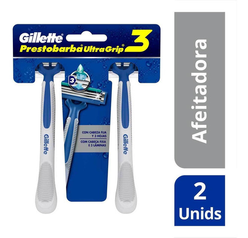 Rastrillos Desechables Gillette Prestobarba Ultragrip 3 Con 2 Piezas