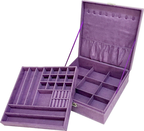 Sodynee® Caja Organizadora De Joyería Con Pelusa De Dos De