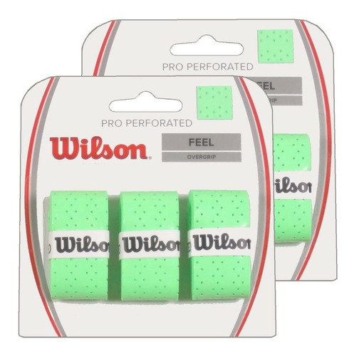 Wilson Pro - Juego De 2 Piezas Perforadas (3 Unidades, 6 Tir