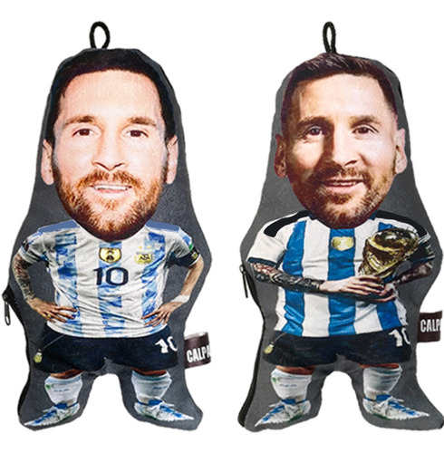 Cojin Messi X 2 Chiquitos 27 Cm -   Dos Cojines