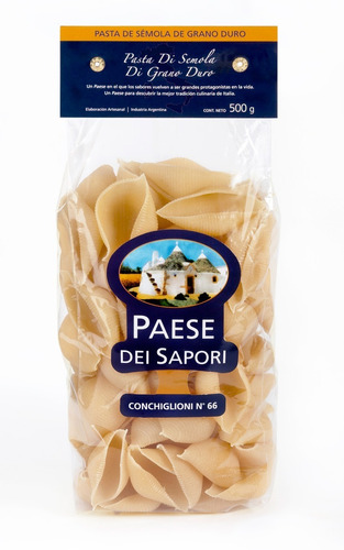 Pasta Paese Dei Sapori Conchiglioni Semola X500g.