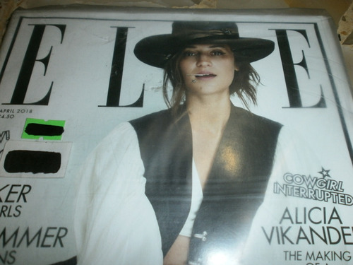 Revista Elle Uk April 2018 Alicia Vikander Vogue Harper´s Ba