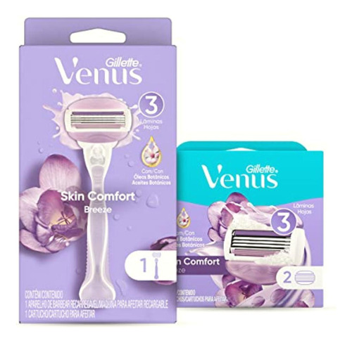 Venus Breeze Maquina Para Afeitar + 2 Cartuchos Venus Breeze