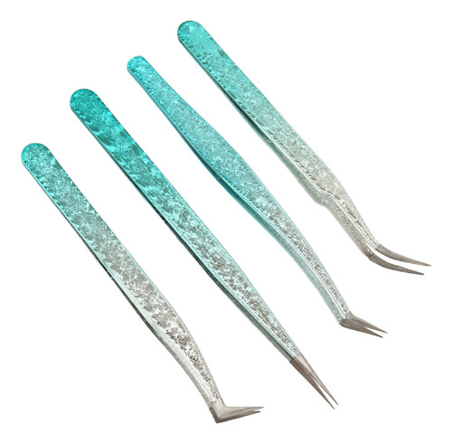 Pinzas Para Pestañas Postizas, 4 Unidades, Extensión De Pest